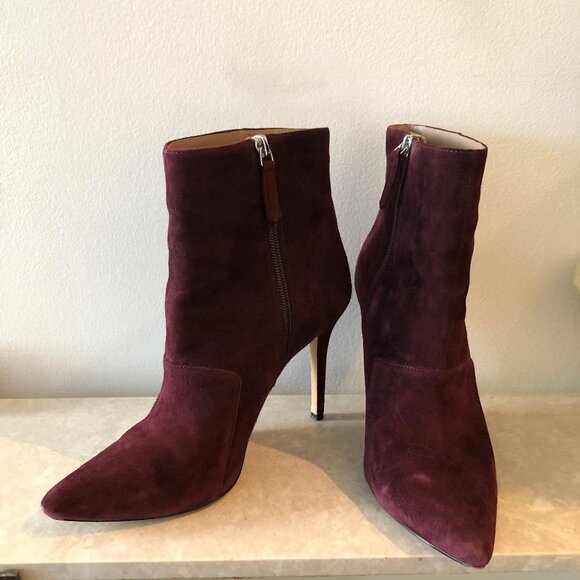 REISS Mirna Suede Heeled Pointed Toe Ankle Boots/Booties Size 39 - Picture 7 of 13